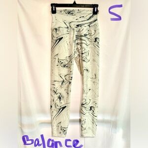 Balance Collection Black and White Marble Leggings
